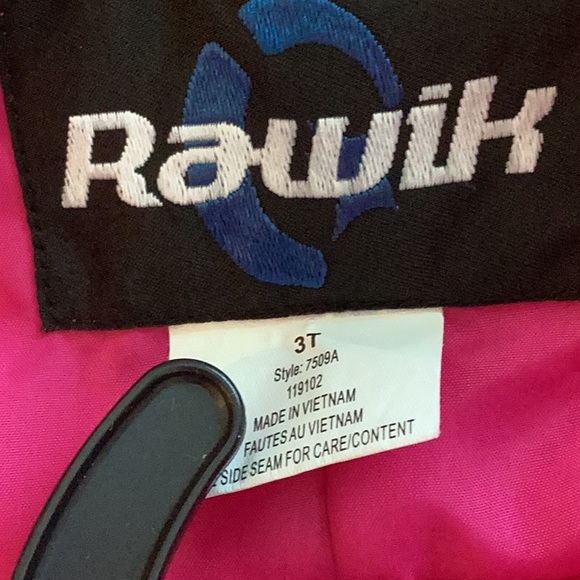 Rawik Cirque Cargo Hot Pink Snow Bibs Ski Overalls, Girls 3T, (LIKE-NEW) - Picture 7 of 7